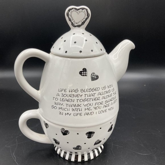 Enesco “Children of The Inner Light: Mother Daughter” Ceramic Tea Pot - Picture 2 of 10